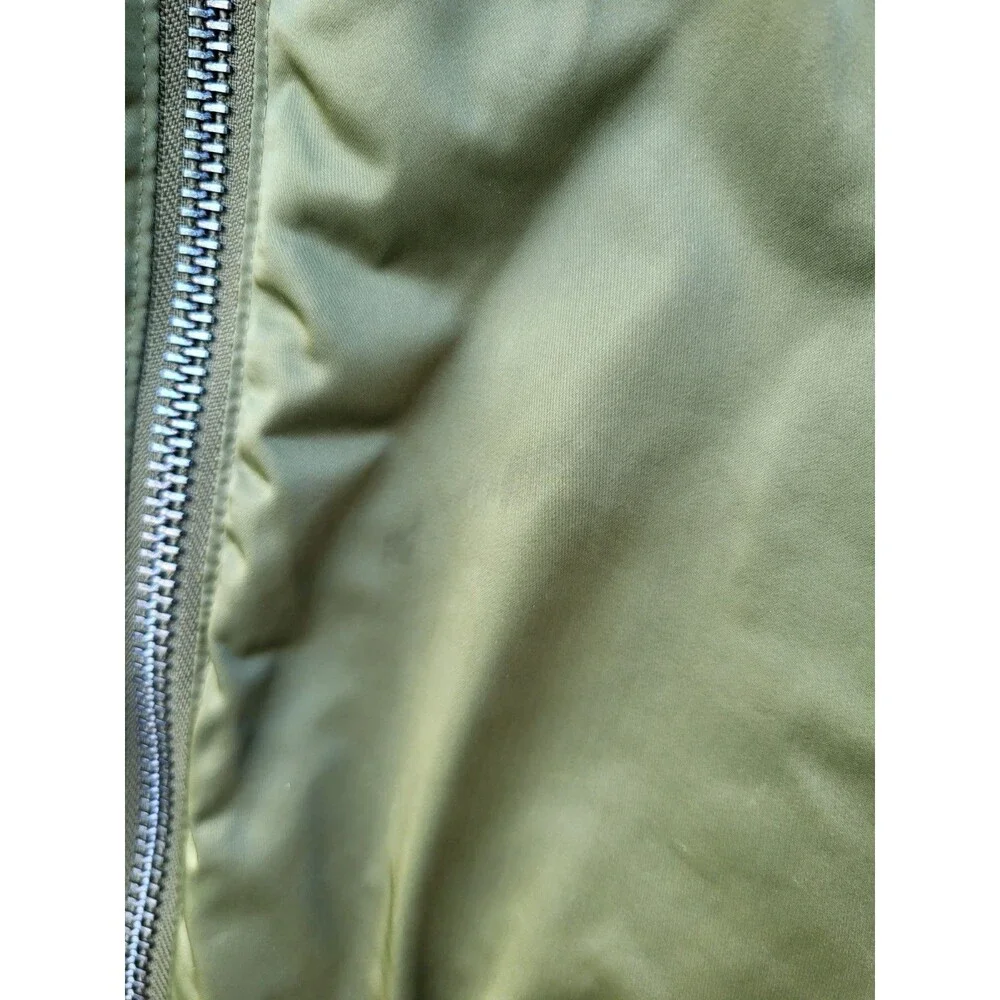 Jordan Air Men’s Small Goat Bomber Jacket Green Rookie Of The Year 1985 R.O.Y